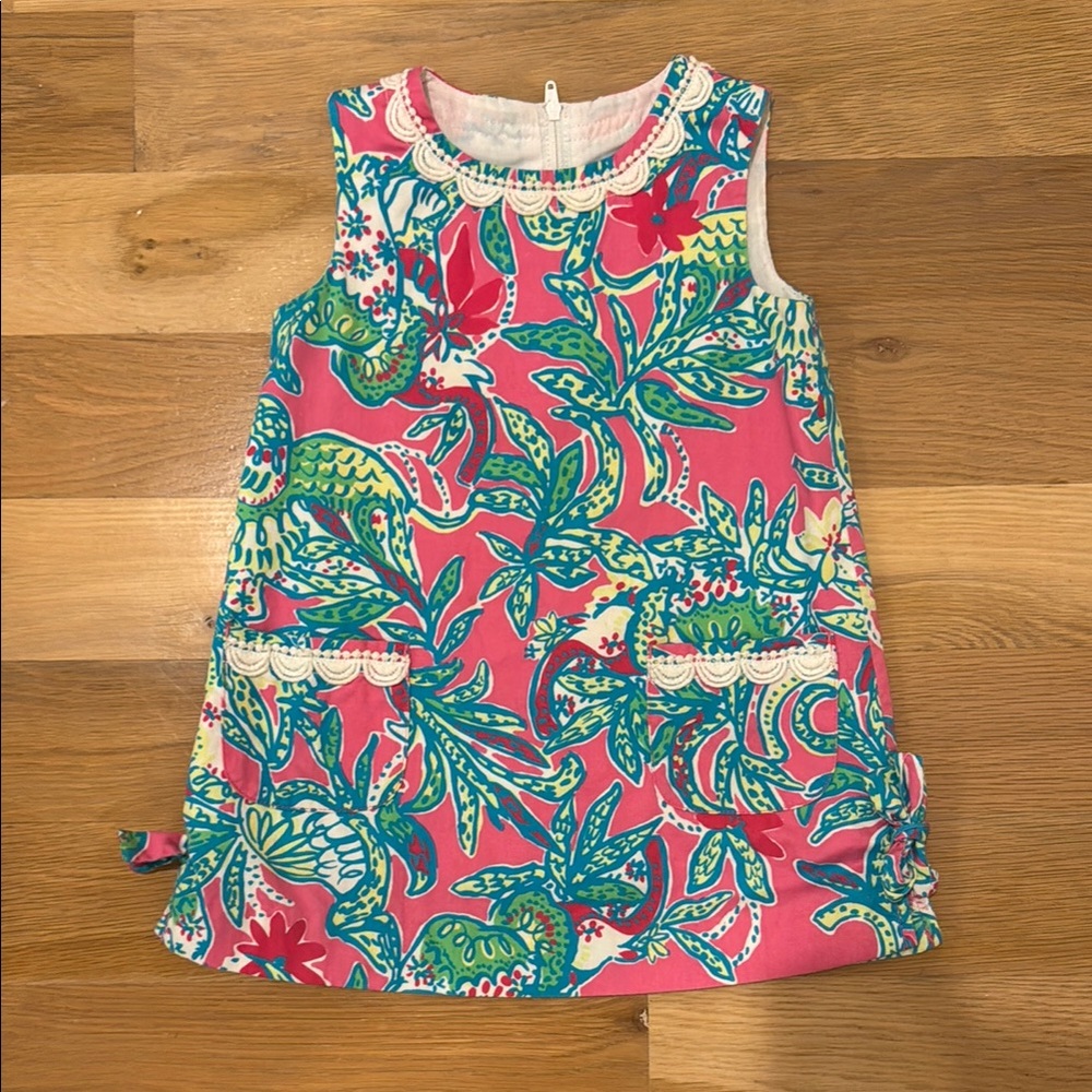 Lilly Pulitzer Pink and Green Kids Dress